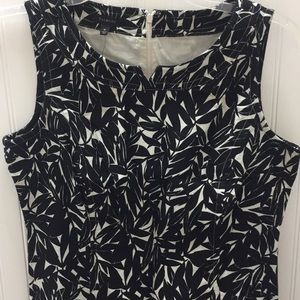 Talbots black and white dress